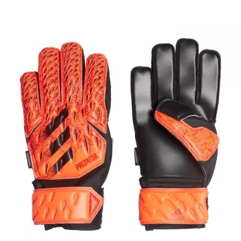 adidas Predator Match Junior Goalkeeper Gloves Fingersave - SolarRed/Black