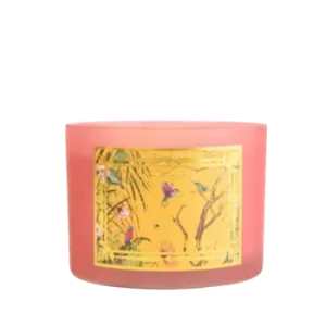 Candlelight Chinoiserie 2 Wick Wax Filled Candle Pot Oriental Lily Scent