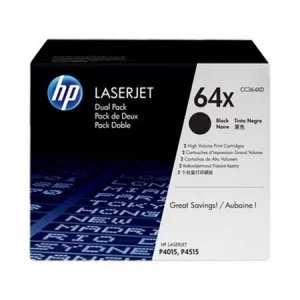 HP 64X Black Laser Toner Ink Cartridge