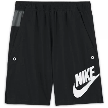 Nike Sportswear Big Kids (Boys') Woven Shorts - Blk/Gry/Wht