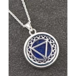 Throat Chakra Lapis Lazuli Silver Plated Necklace