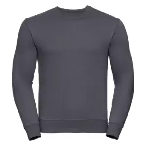 Russell Mens Authentic Sweatshirt (Slimmer Cut) (XL) (Convoy Grey)