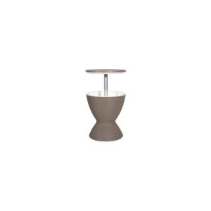 Royalcraft Faro Height Adjustable Ice Bucket Table - Grey - Garden & Outdoor