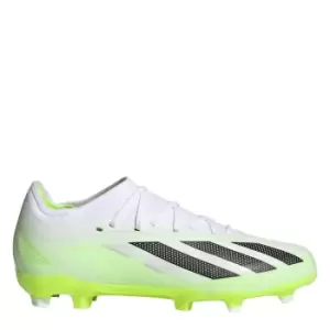 adidas x Predator Crazyfast.1 Firm Ground Football Boots Child - White