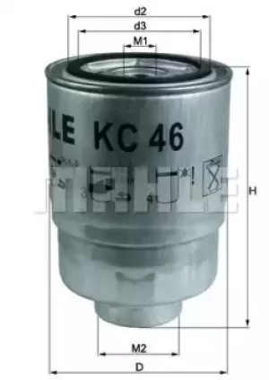 Fuel Filter KC46 78728289 by MAHLE Original