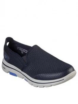 Skechers Gowalk 5 Slip On Trainers - Navy, Size 10, Men