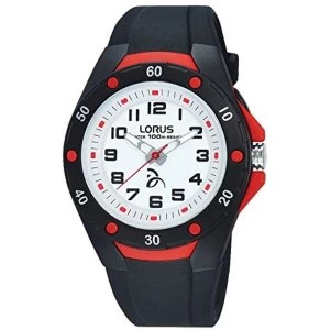 Lorus R2363LX9 Childrens Novak Djokovic Foundation Watch - Black & Red