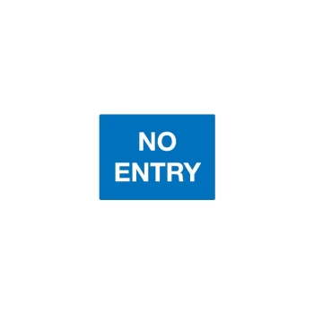 No Entry Wall-fix Class 2 Reflective Aluminium Sign - 600 X 450MM