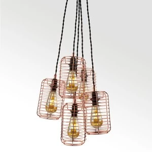 Searchlight Lighting Collection Alena Copper Multi-Drop Ceiling Light