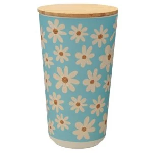 Daisy Bamboo Composite Large Round Storage Jar