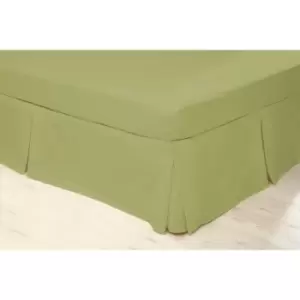 Belledorm 200 Thread Count Fitted Sheet, Single, Olive