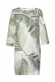 Great Plains Palm Camo Shift Dress Green