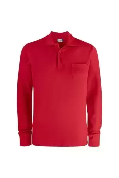 Plain Long-Sleeved Polo Shirt