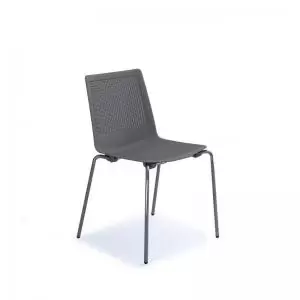 Harmony multi-purpose chair with chrome 4 leg frame - grey