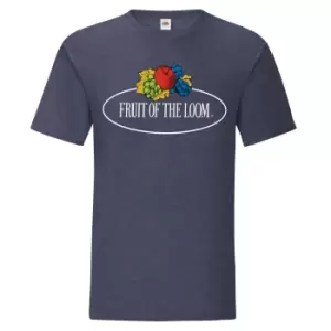 Fruit of the Loom Mens Vintage Big Logo T-Shirt (M) (Vintage Navy Heather)