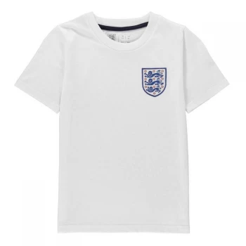 FA England Small Crest T Shirt Juniors - White