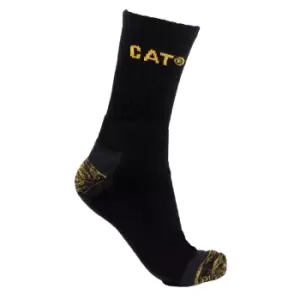 Caterpillar Mens Premium Work Socks (Pack of 3) (6 UK-11 UK) (Black)