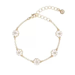 Ted Baker Ladies Plated Base Metal Daisy Delmara: Daisy Chain Bracelet