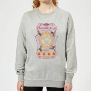 Harry Potter Chocolate Frog Womens Sweatshirt - Grey - S