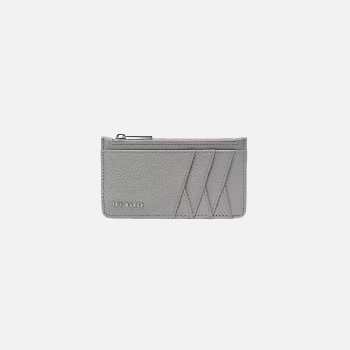 Ted Baker Womens Gerii Diagonal Zipped Credit Card Holder - Grey