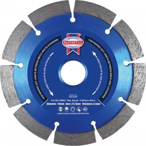 Faithfull Diamond Mortar Raking Cutting Disc 115mm