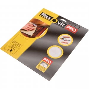 Flexovit Silicon Carbide Finishing Sandpaper Fine Pack of 3