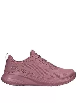 Skechers Bobs Squad Chaos Face Off Trainers, Raspberry, Size 4, Women