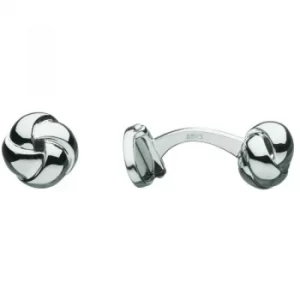 Mens Links Of London Sterling Silver Knot T-Bar Cufflinks