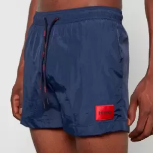 HUGO Swimwear Mens Dominica Swim Shorts - Dark Blue - M