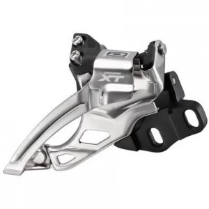 SHIMANO FD-M785, XT 10-speed double front derailleur, dual-pull-E2-Type-Silver/Black