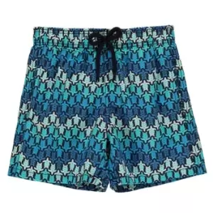 VILEBREQUIN Turtle Swimming Trunks - Blue