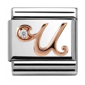 Nomination CLASSIC Rose Gold Letter U Charm 430310/21