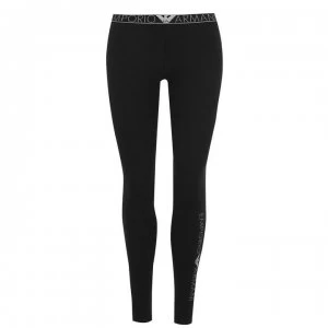 Emporio Armani Logo Leggings Nero Size L Women