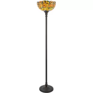 Josette floor lamp, glass and resin