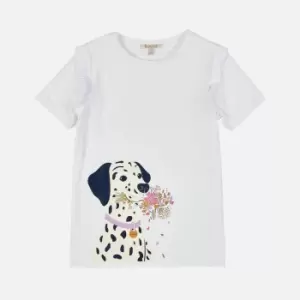 Barbour Girls Littlebury Tee - White - XL (12-13 Years)