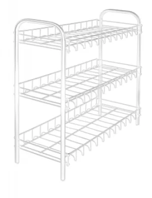 Metaltex Shoe Rack, White