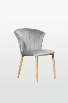 Elsa' Velvet Dining Chair Single