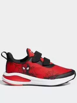 adidas X Marvel Spider-man Fortarun Shoes, Red/Black/White, Size 3.5 Older, Women