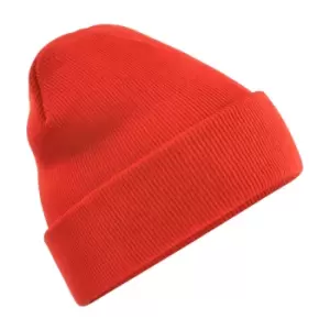 Beechfield Unisex Original Cuffed Beanie Winter Hat (One Size) (Fire Red)