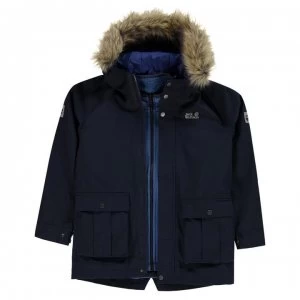 Jack Wolfskin Elk Island Jacket Junior Boys - night blue