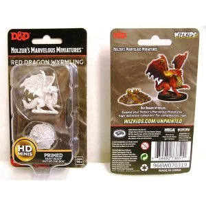 Dungeons & Dragons Nolzur's Marvelous Unpainted Miniatures (W10) Red Dragon Wyrmling