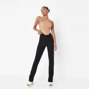 Missguided Split Back Leggings - Black