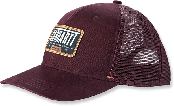 Carhartt Canvas Mesh Graphic Cap, red