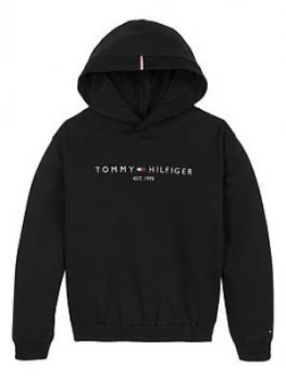 Tommy Hilfiger Girls Essential Logo Hoodie - Black