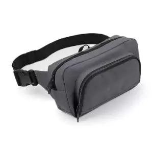 BagBase Organiser Belt / Waistpack Bag (2.5 Litres) (Pack of 2) (One Size) (Graphite Grey)