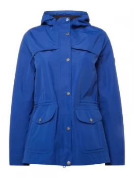 Barbour Lunan Waterproof Short Hooded Jacket Blue