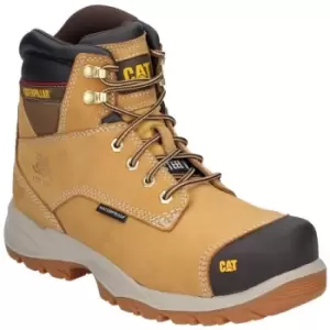 Caterpillar Mens Spiro Lace Up Waterproof Leather Safety Boot (11 UK) (Honey) - Honey