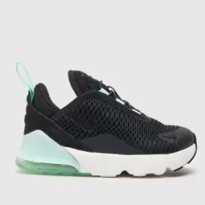 Nike Black & Green Air Max 270 Toddler Trainers