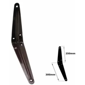 Shelf Brackets Brown London Pattern Metal For Shelving Constructions - Size 250x300mm - Pack of 1