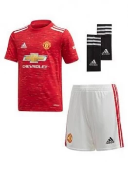 Adidas Manchester United Infant 20/21 Home Mini Kit